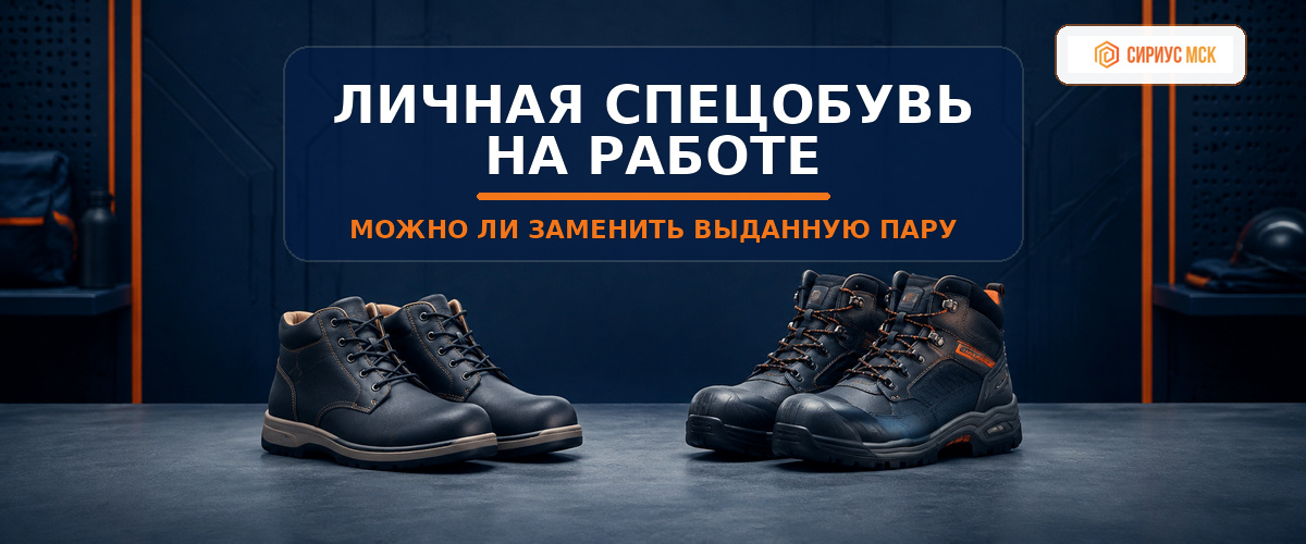 Можно ли носить свою спецобувь вместо выданной работодателем | Банер компании Сириус МСК